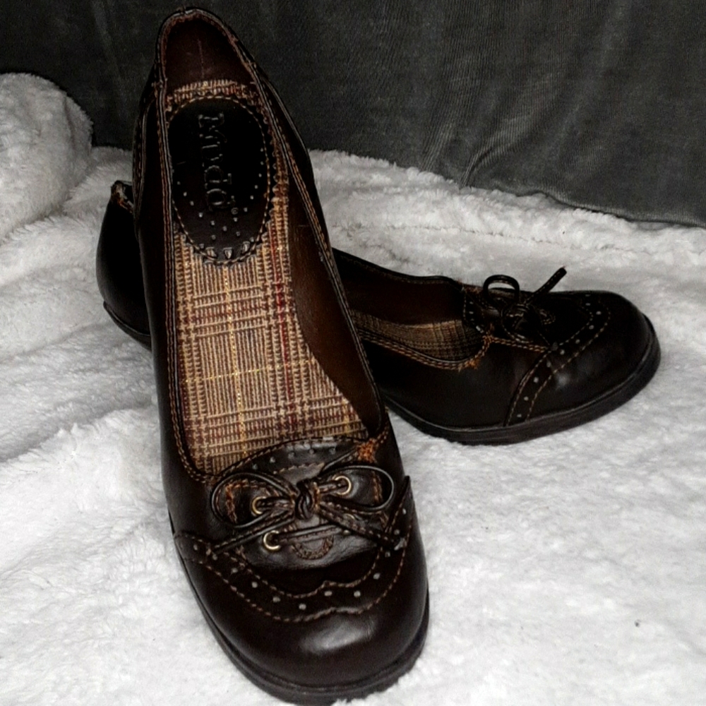 Faux Leather Wingtip Heels by MUDD